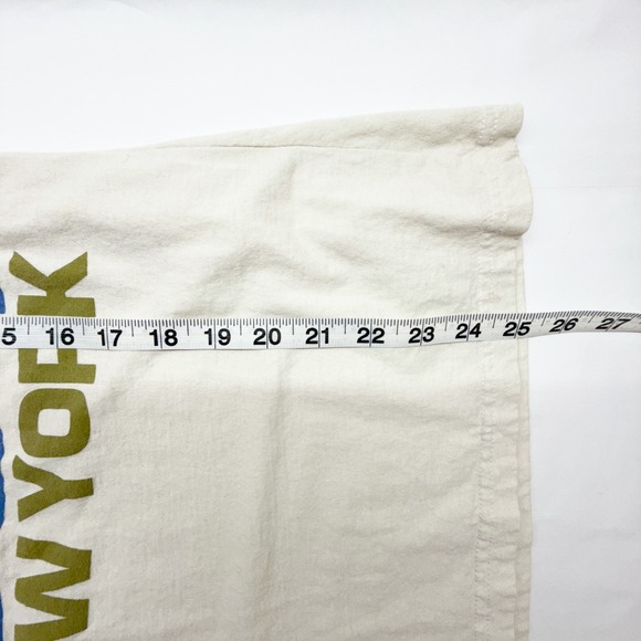 The Beatles 1964 New York Graphic Band T-Shirt Cream Womens XL 2013 Apple Corps - Picture 6 of 7